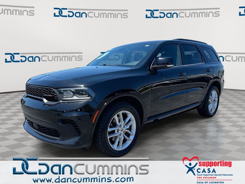 2024 Dodge Durango GT Plus in Db Black Crystal Clearcoat — front three-quarter view