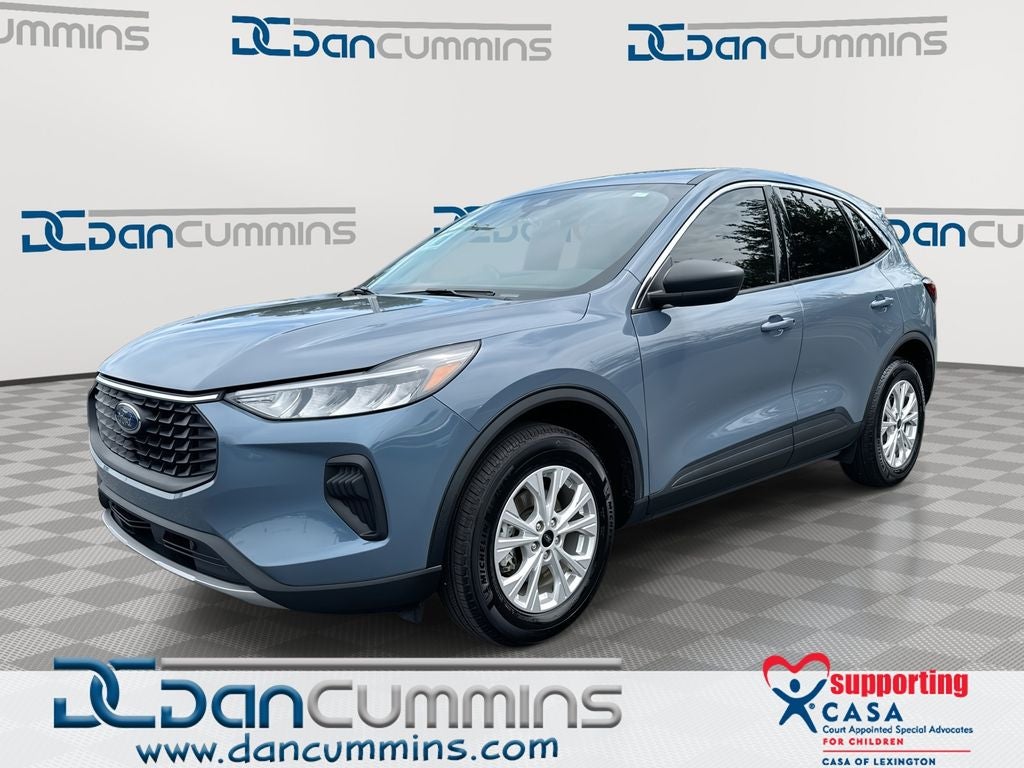 2024 Ford Escape Active in Vapor Blue — front three-quarter view