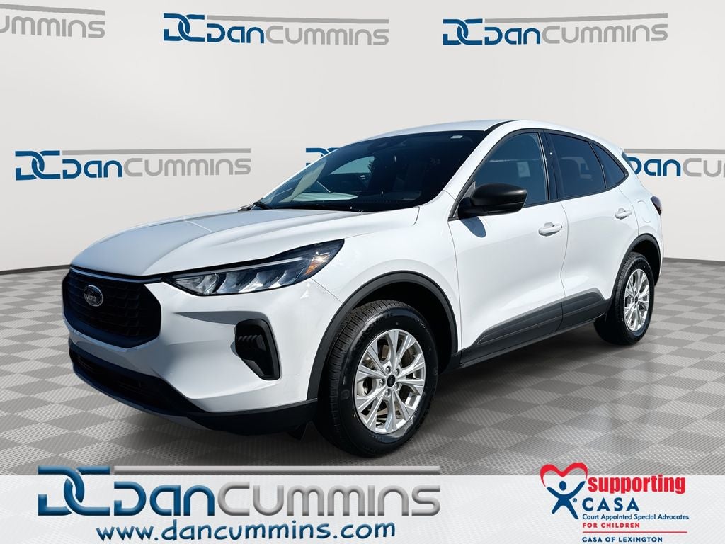 2025 Ford Escape Active in Oxford White — front three-quarter view
