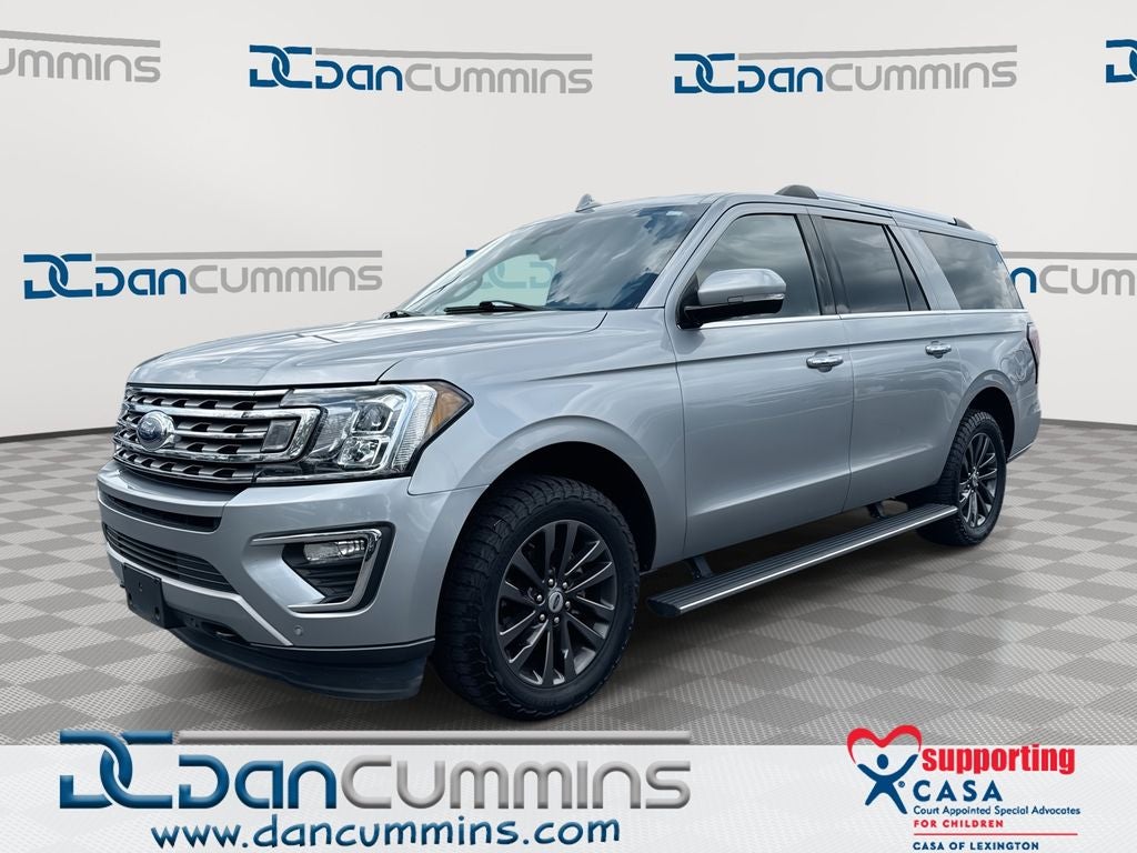 2020 Ford Expedition Max Limited in Silver Metallic — front three-quarter view