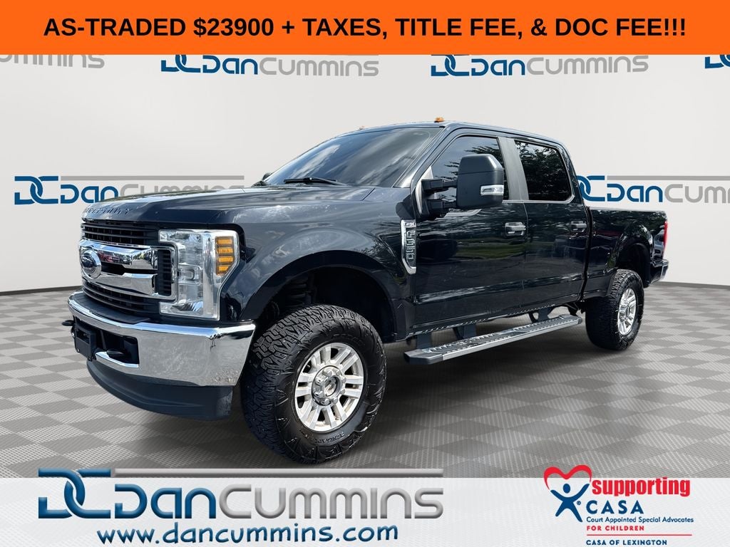 2019 Ford F-350SD XL in Black Metallic — front three-quarter view