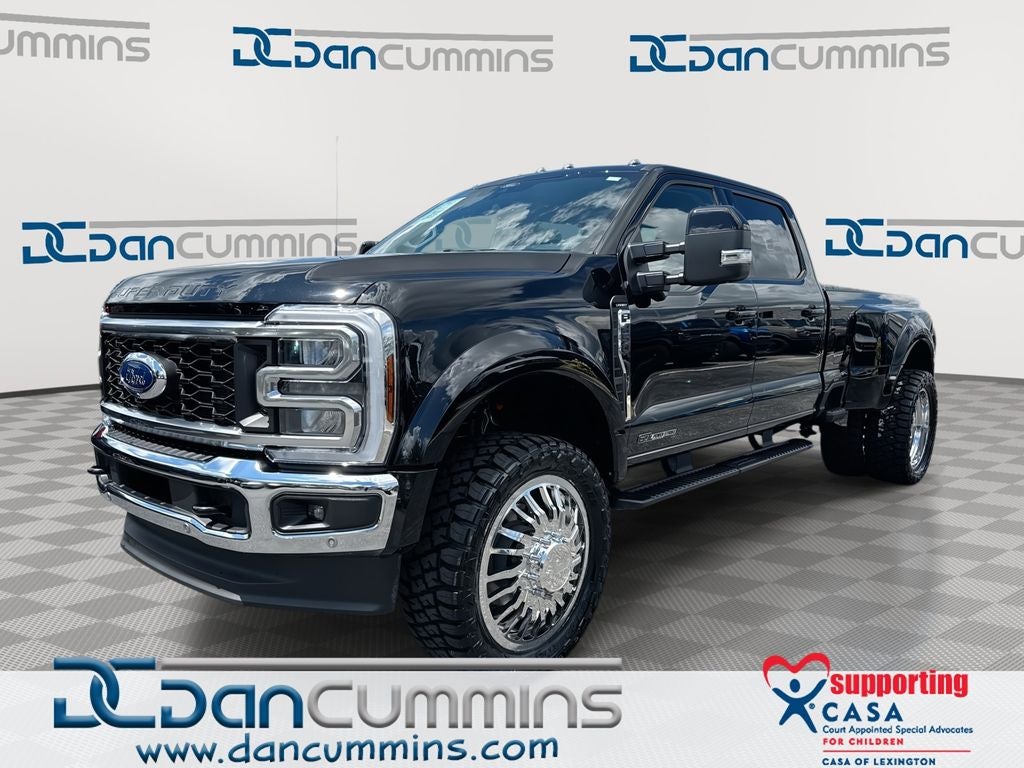 2026 Ford F-450SD Lariat in Agate Black Metallic — front three-quarter view