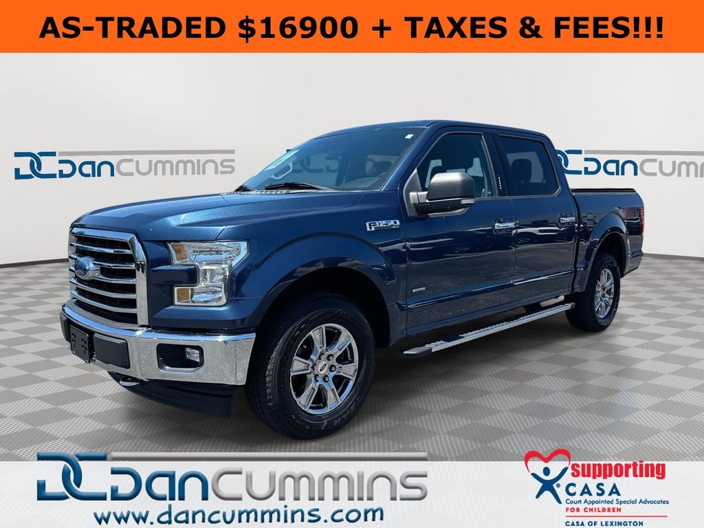 2017 Ford F-150 XLT in Blue — front three-quarter view