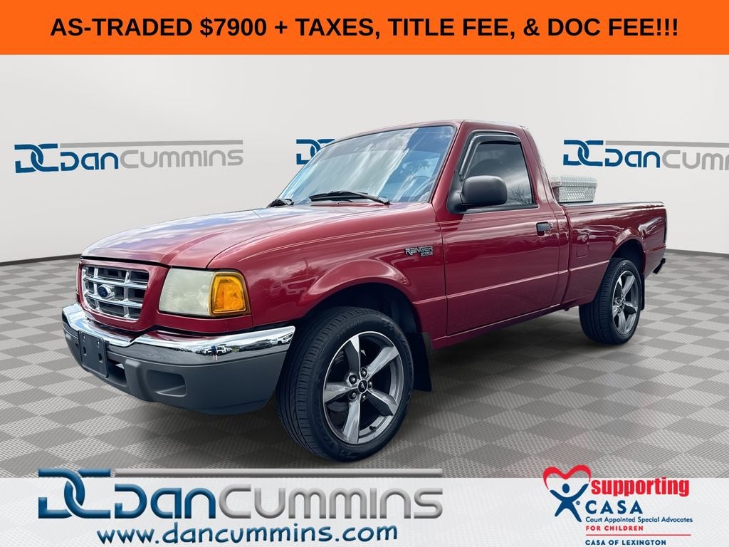 2002 Ford Ranger XLT in Toreador Red Clearcoat Metallic — front three-quarter view