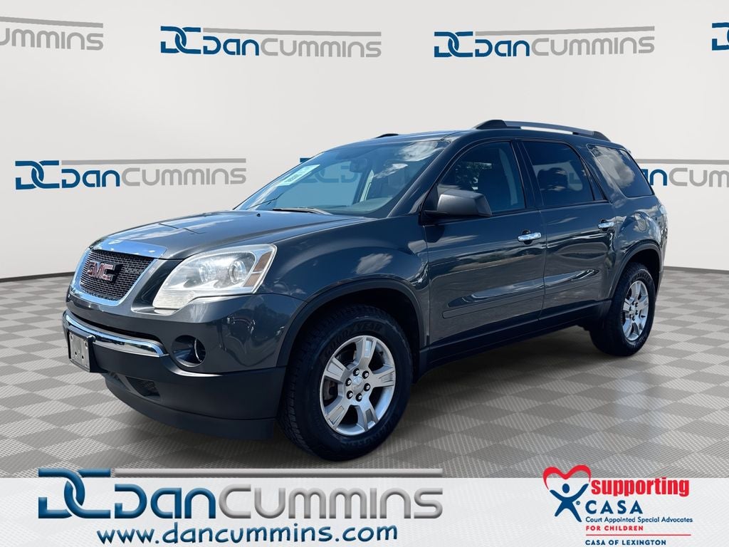 2011 GMC Acadia SL in Cyber Gray Metallic — front three-quarter view