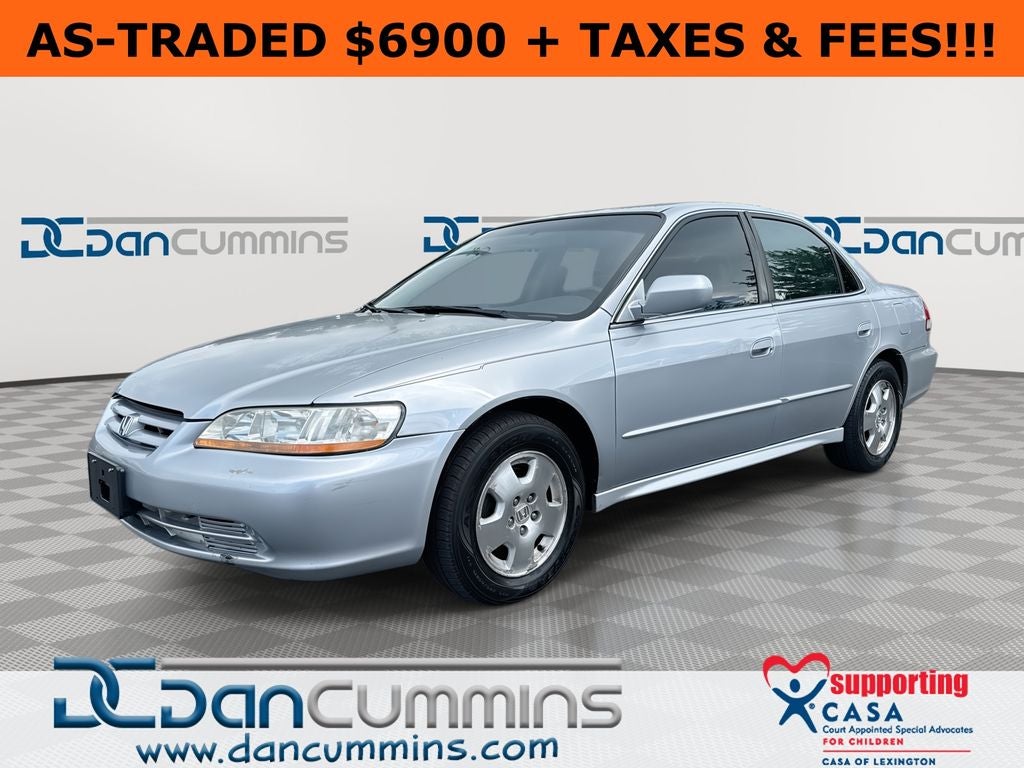 2002 Honda Accord EX-L in Silver — front three-quarter view