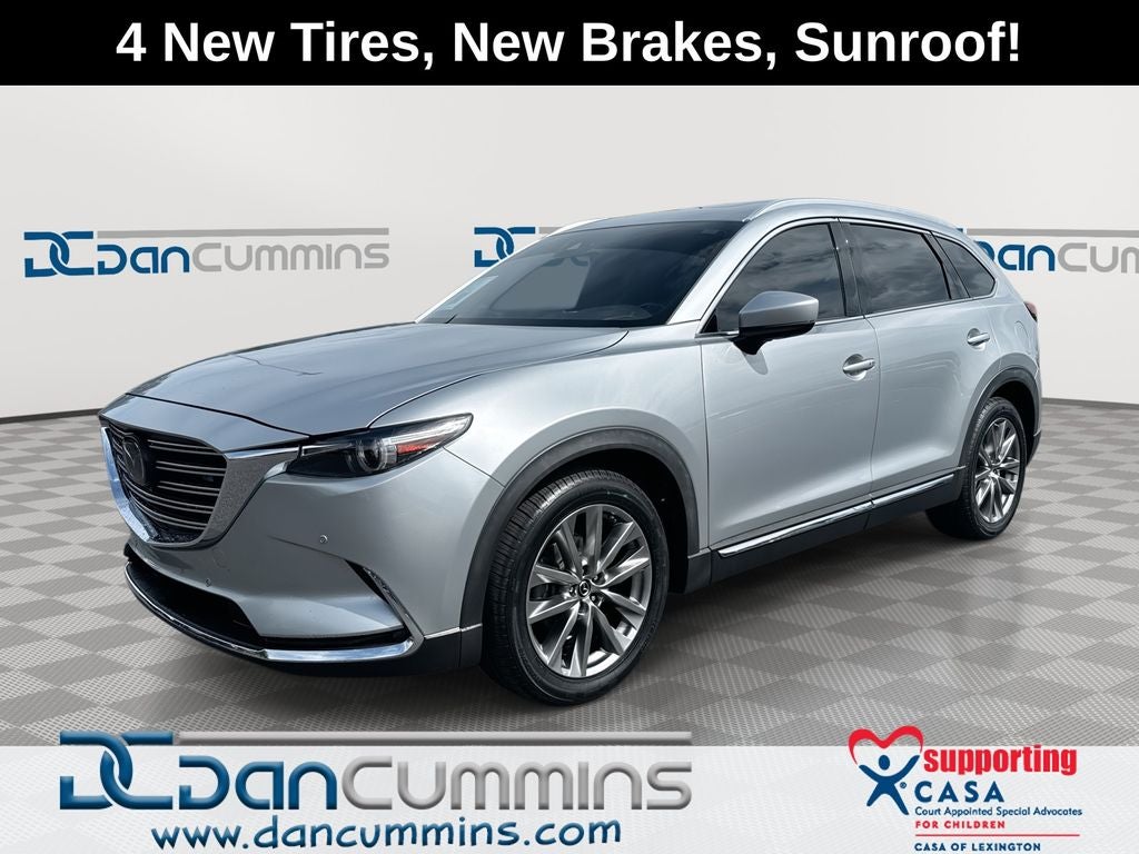 2019 Mazda Mazda CX-9 Grand Touring in Sonic Silver Metallic — front three-quarter view