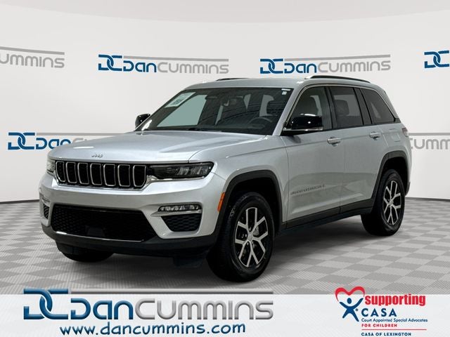 2024 Jeep Grand Cherokee Limited in Silver Zynith — front three-quarter view
