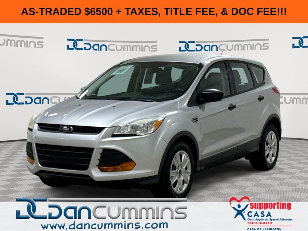 2016 Ford Escape S in Ingot Silver — front three-quarter view