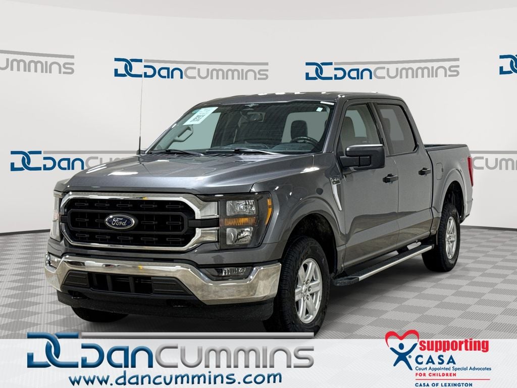 2023 Ford F-150 XLT in Gray Metallic — front three-quarter view