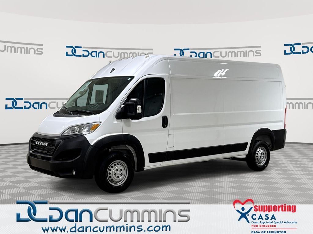2025 RAM ProMaster 3500 High Roof in Bright White Clearcoat — front three-quarter view