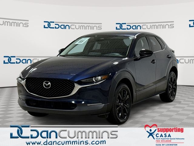 2024 Mazda Mazda CX-30 2.5 S Select Sport in Deep Crystal Blue Mica — front three-quarter view