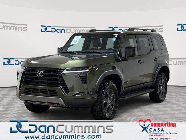 2024 Lexus GX 550 Overtrail in Green Pearl — front three-quarter view