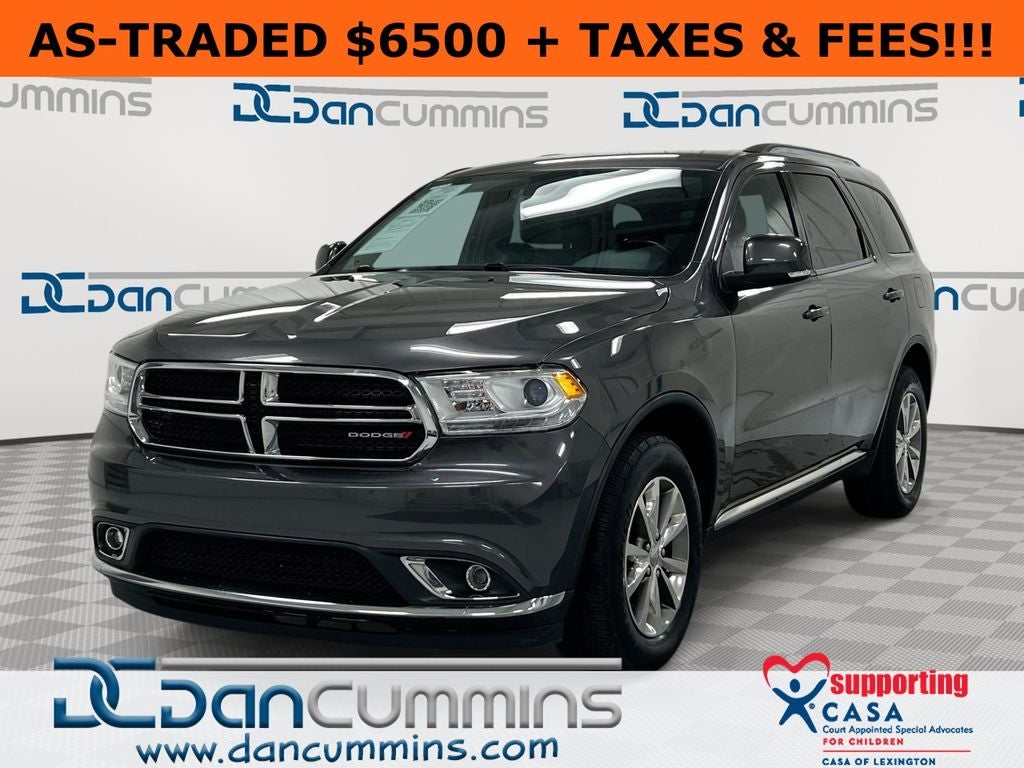 2014 Dodge Durango Limited in Gray — front three-quarter view