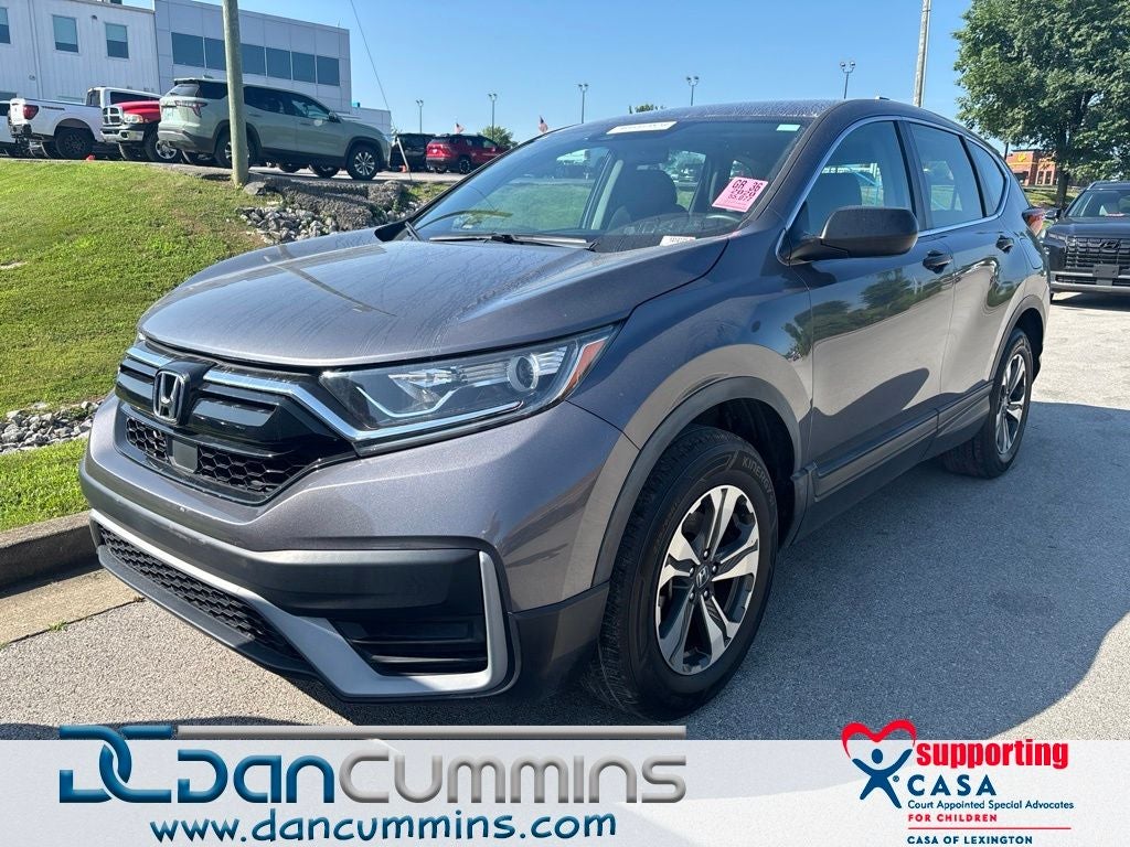 2020 Honda CR-V LX in Gray — front three-quarter view