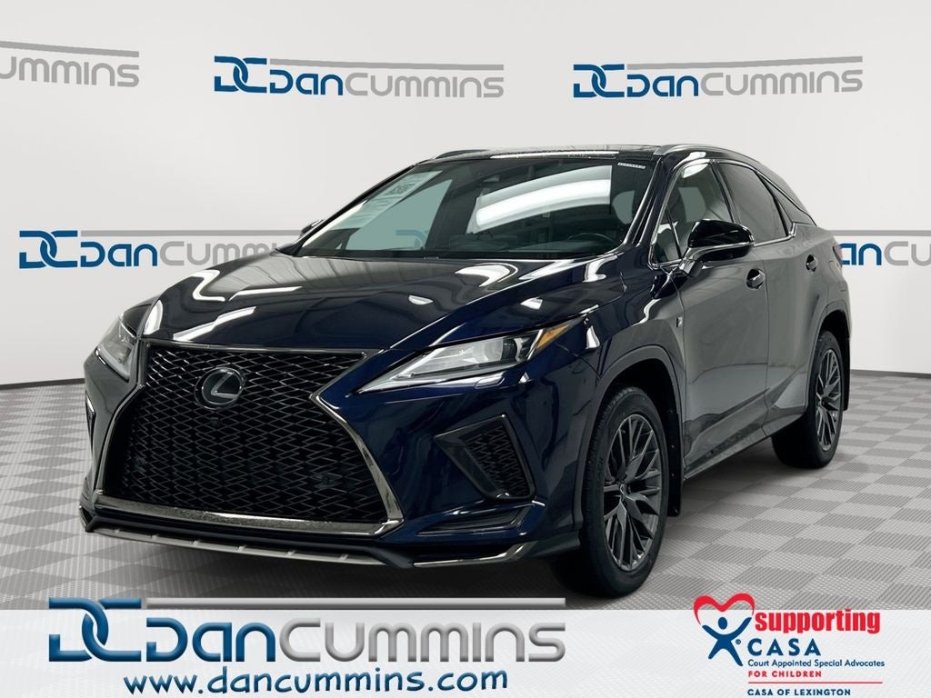2021 Lexus RX 350 F Sport in Mica — front three-quarter view