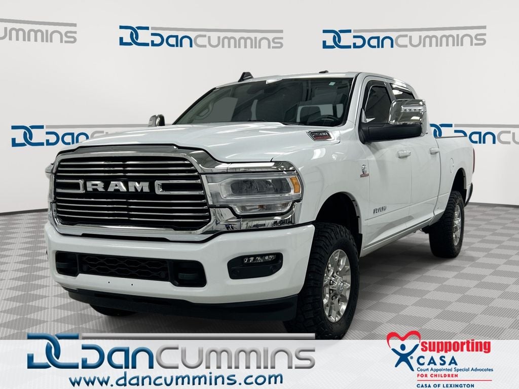 2024 RAM 2500 Laramie in Bright White Clearcoat — front three-quarter view