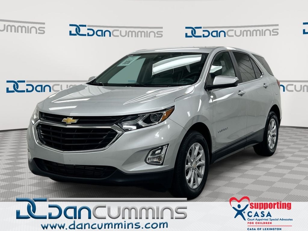 2021 Chevrolet Equinox LT in Silver Ice Metallic — front three-quarter view
