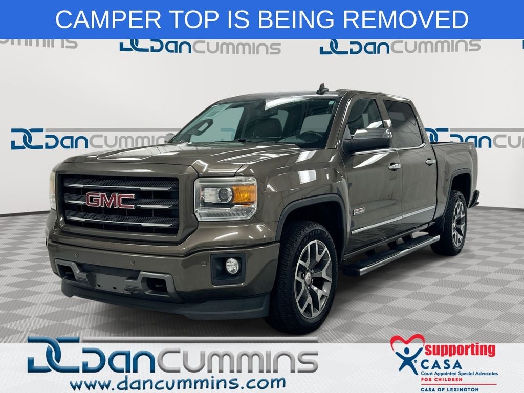 2015 GMC Sierra 1500 SLT in Bronze Alloy Metallic — front three-quarter view