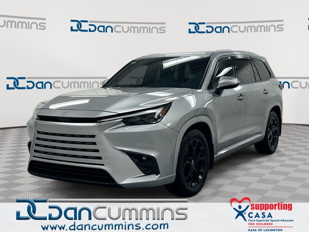 2024 Lexus TX 350 in Celestial Silver Metallic — front three-quarter view