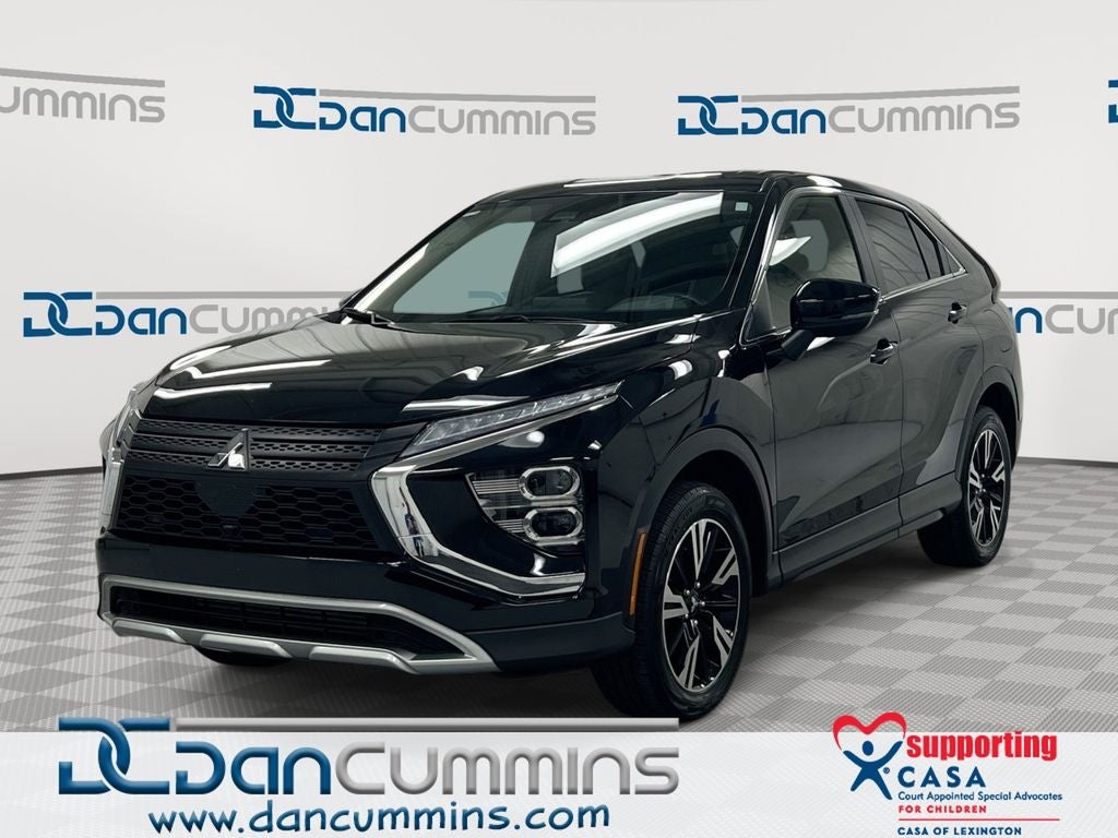 2024 Mitsubishi Eclipse Cross SE in Labrador Black Pearl — front three-quarter view