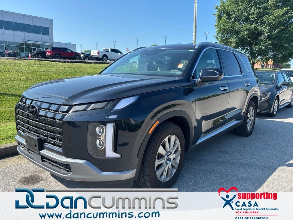 2025 Hyundai Palisade SEL in Moonlight Cloud — front three-quarter view
