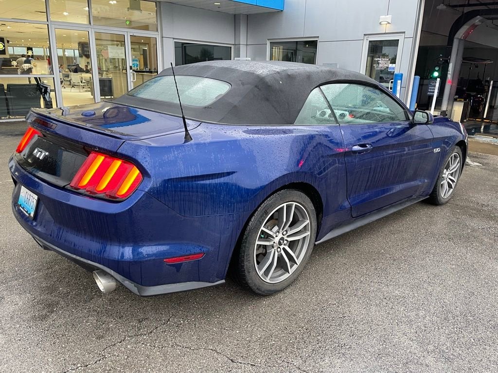 2015 Ford Mustang — rear three-quarter view