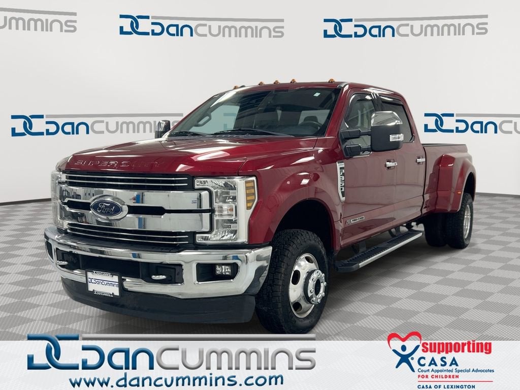 2018 Ford Super Duty F-350 DRW XL in Red — front three-quarter view