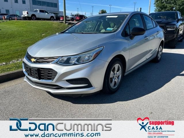 2018 Chevrolet Cruze LS in Silver Ice Metallic — front three-quarter view