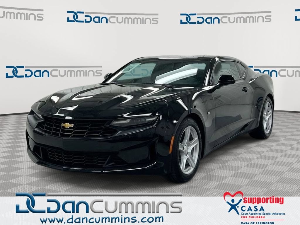 2023 Chevrolet Camaro 1LT in Black — front three-quarter view