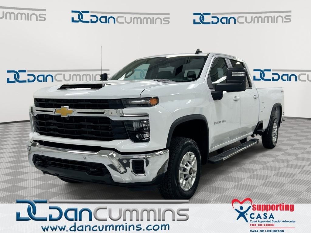 2025 Chevrolet Silverado 2500 HD LT in Summit White — front three-quarter view