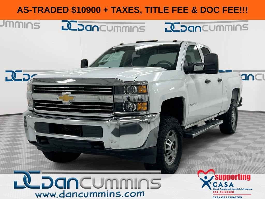 2016 Chevrolet Silverado 2500 HD Work Truck in Summit White — front three-quarter view