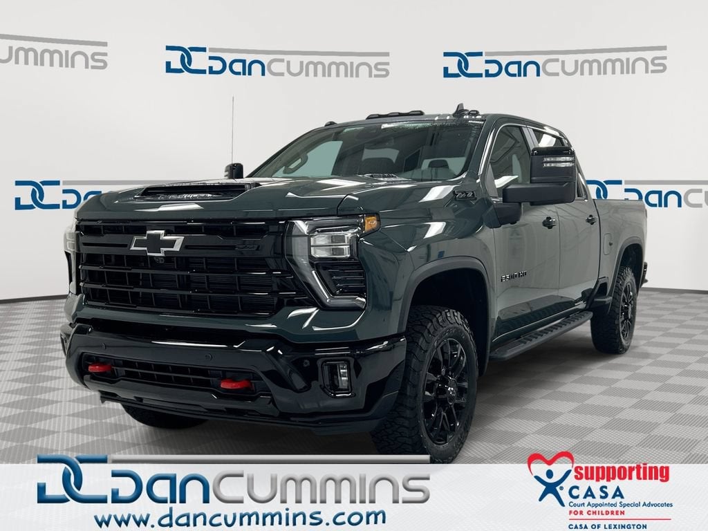 2026 Chevrolet Silverado 2500 HD LT in Cypress Gray — front three-quarter view