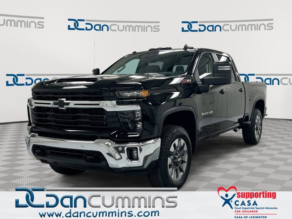2026 Chevrolet Silverado 2500 HD LT in Black — front three-quarter view