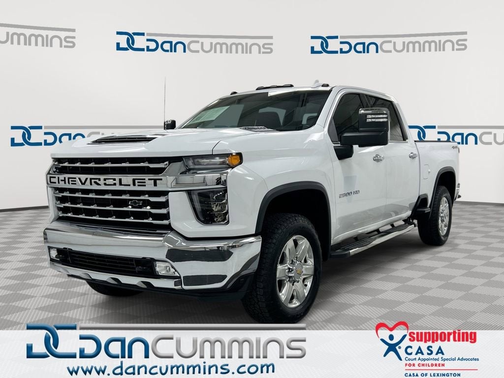 2022 Chevrolet Silverado 2500 HD LTZ in Summit White — front three-quarter view