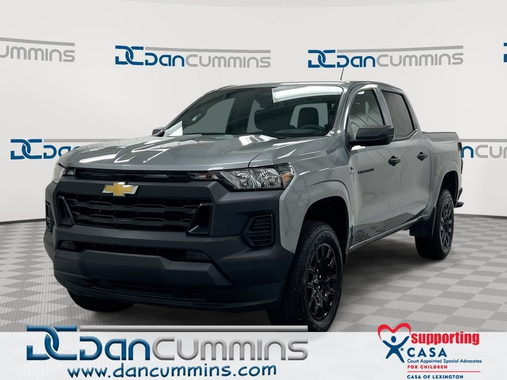 2026 Chevrolet Colorado WT in Sterling Gray Metallic — front three-quarter view