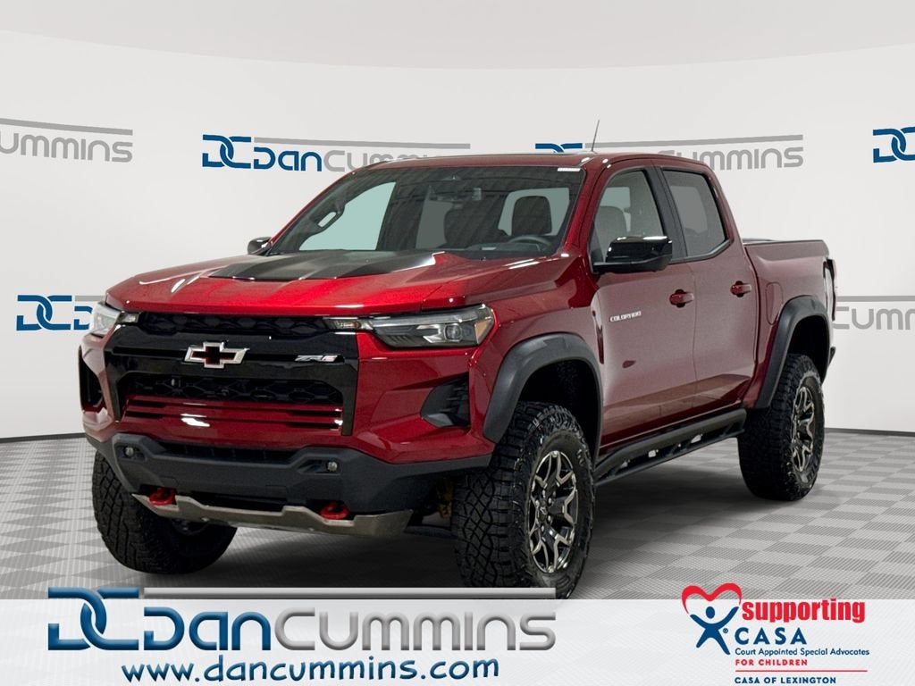 2026 Chevrolet Colorado ZR2 in Radiant Red Tintcoat — front three-quarter view