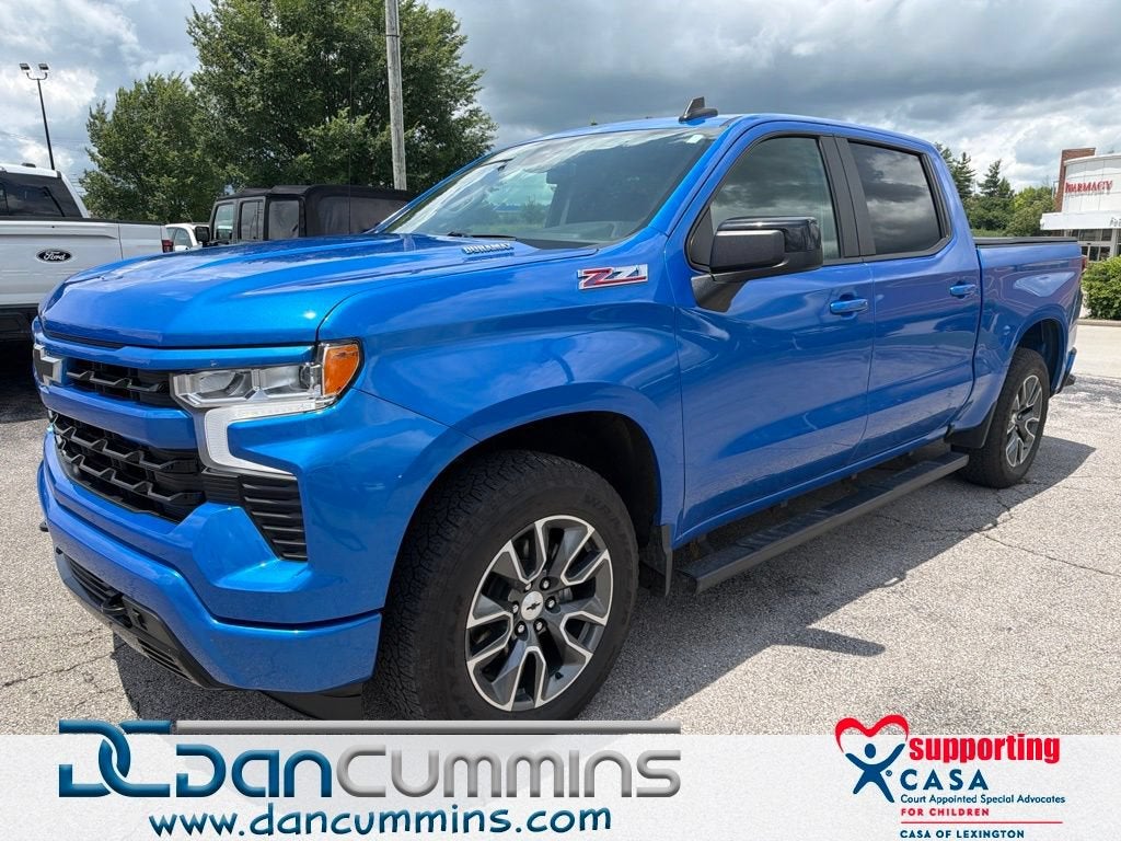 2025 Chevrolet Silverado 1500 RST in Riptide Blue Metallic — front three-quarter view