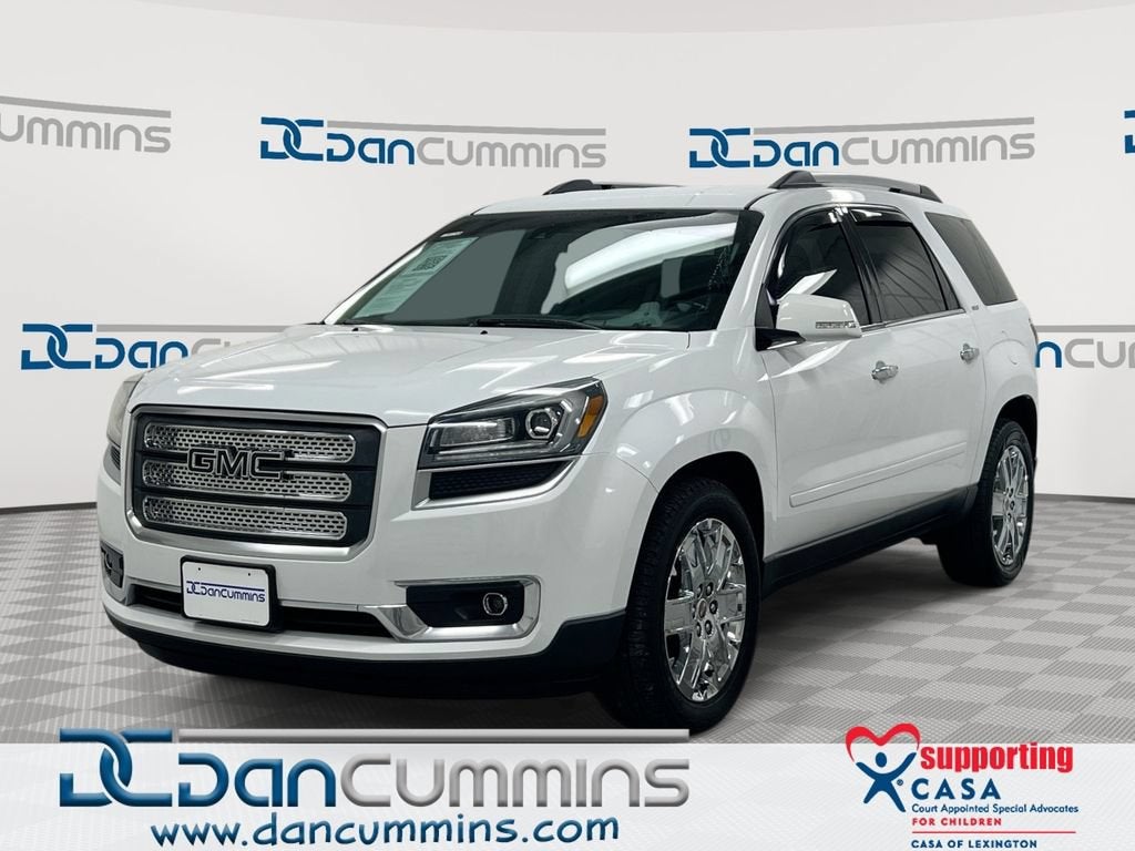 2017 GMC Acadia Limited Limited in Summit White — front three-quarter view