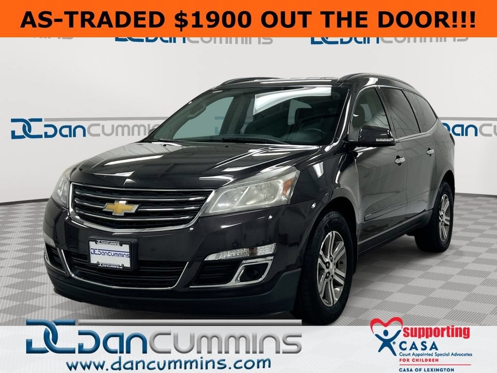 2017 Chevrolet Traverse LT in Tungsten Metallic — front three-quarter view