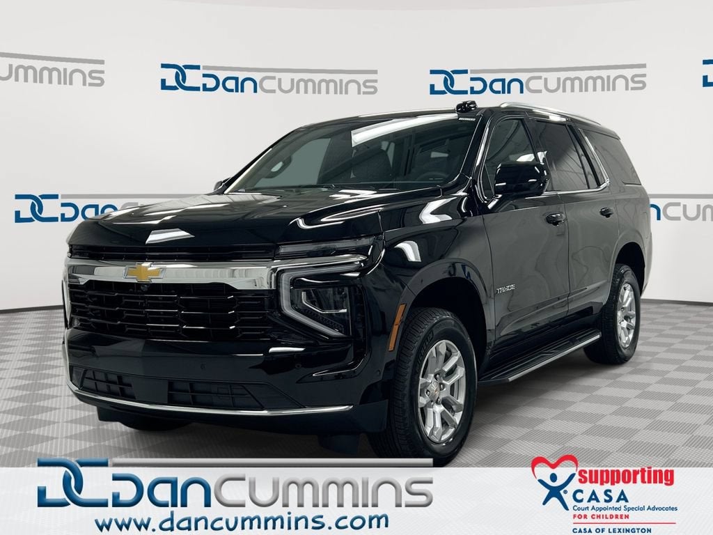 2026 Chevrolet Tahoe LS in Black — front three-quarter view