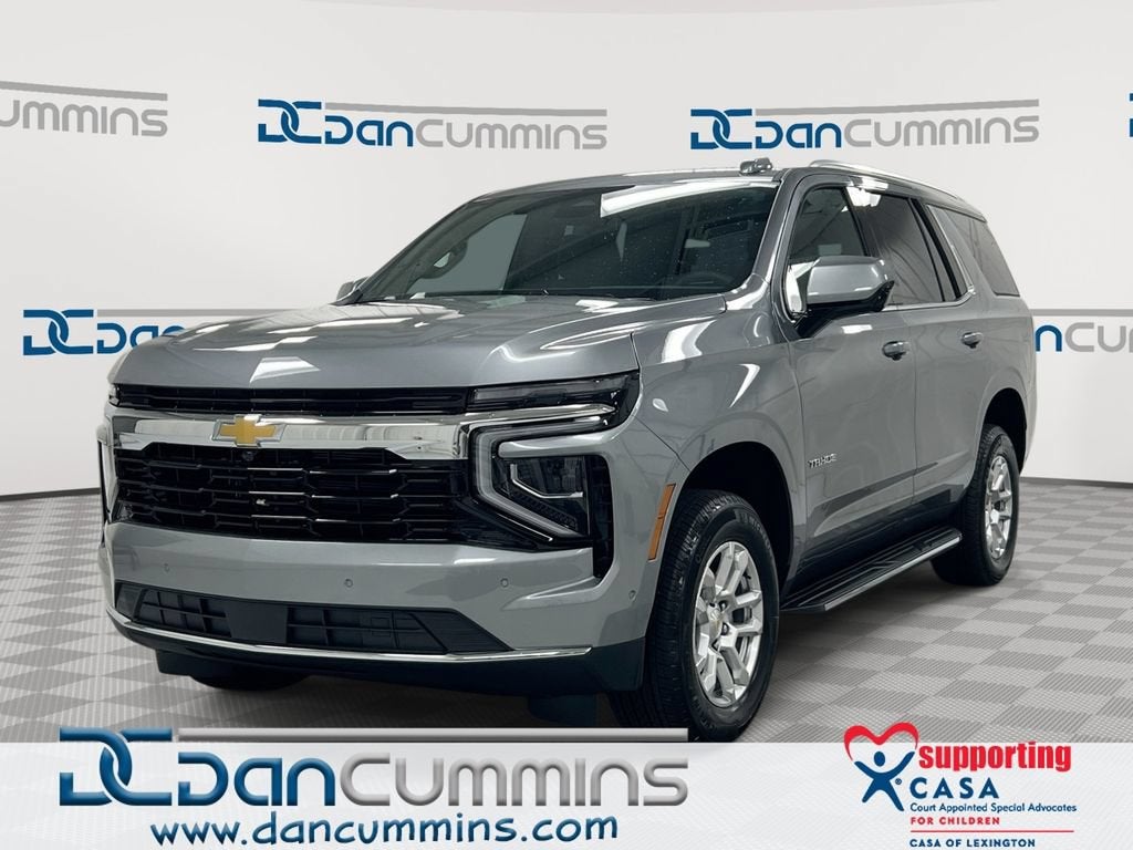 2026 Chevrolet Tahoe LS in Sterling Gray Metallic — front three-quarter view