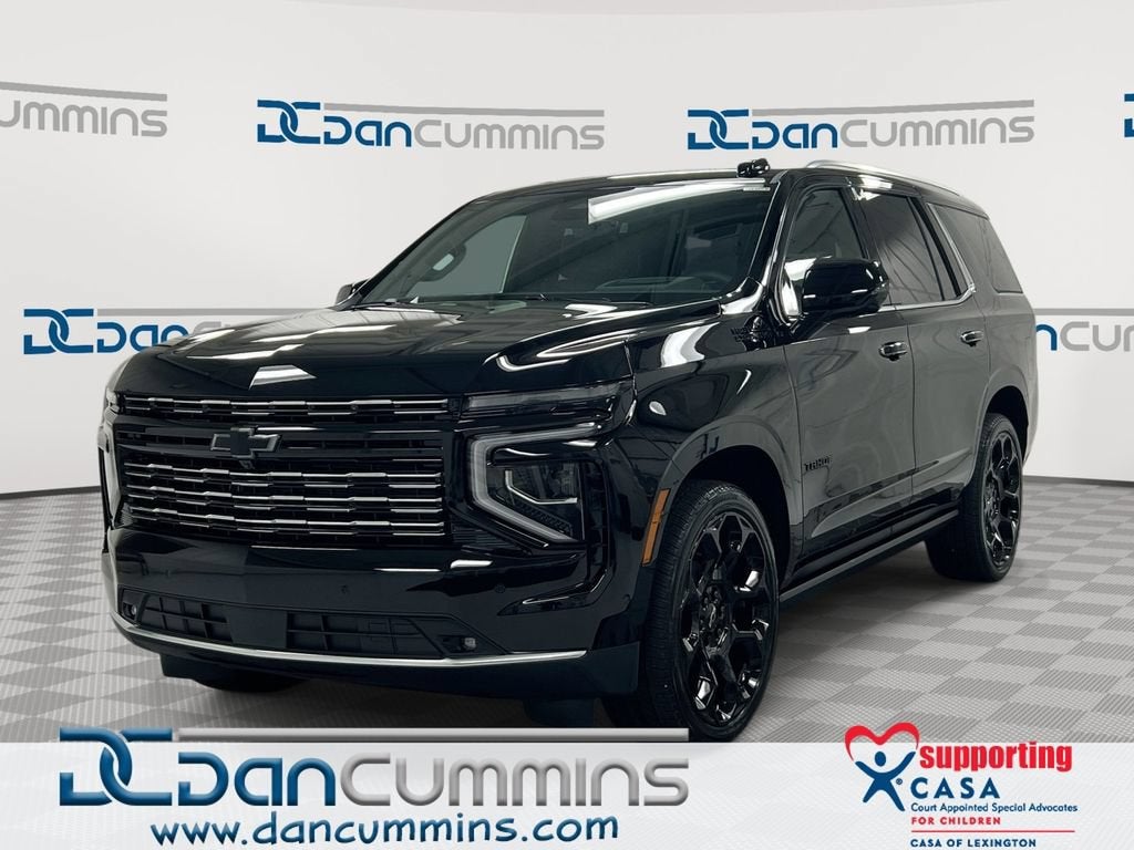 2026 Chevrolet Tahoe High Country in Black — front three-quarter view