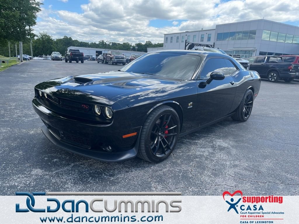 2020 Dodge Challenger R/T Scat Pack in Black — front three-quarter view