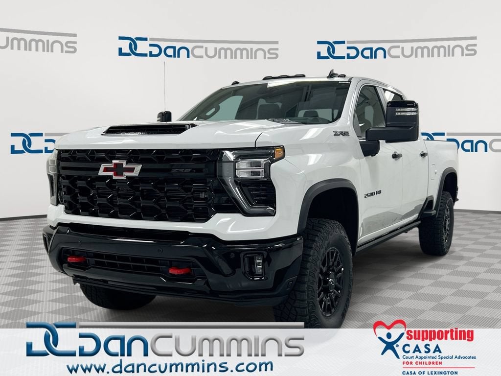2026 Chevrolet Silverado 2500 HD ZR2 in Summit White — front three-quarter view
