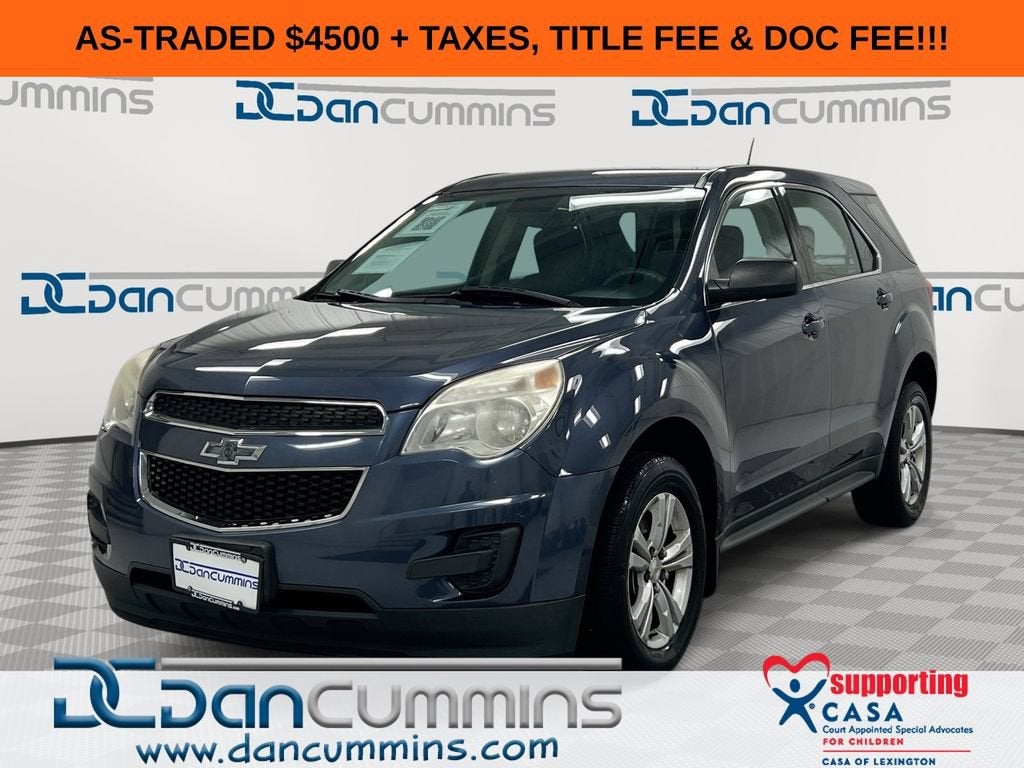 2014 Chevrolet Equinox LS in Atlantis Blue Metallic — front three-quarter view