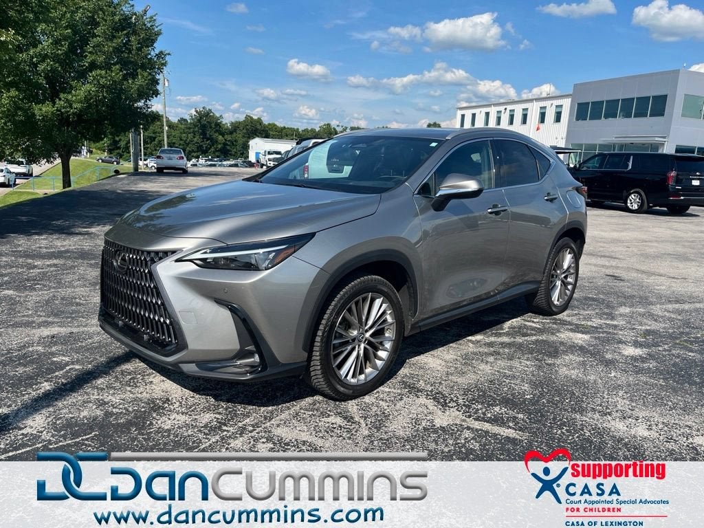 2022 Lexus NX NX 350h Premium in Silver — front three-quarter view