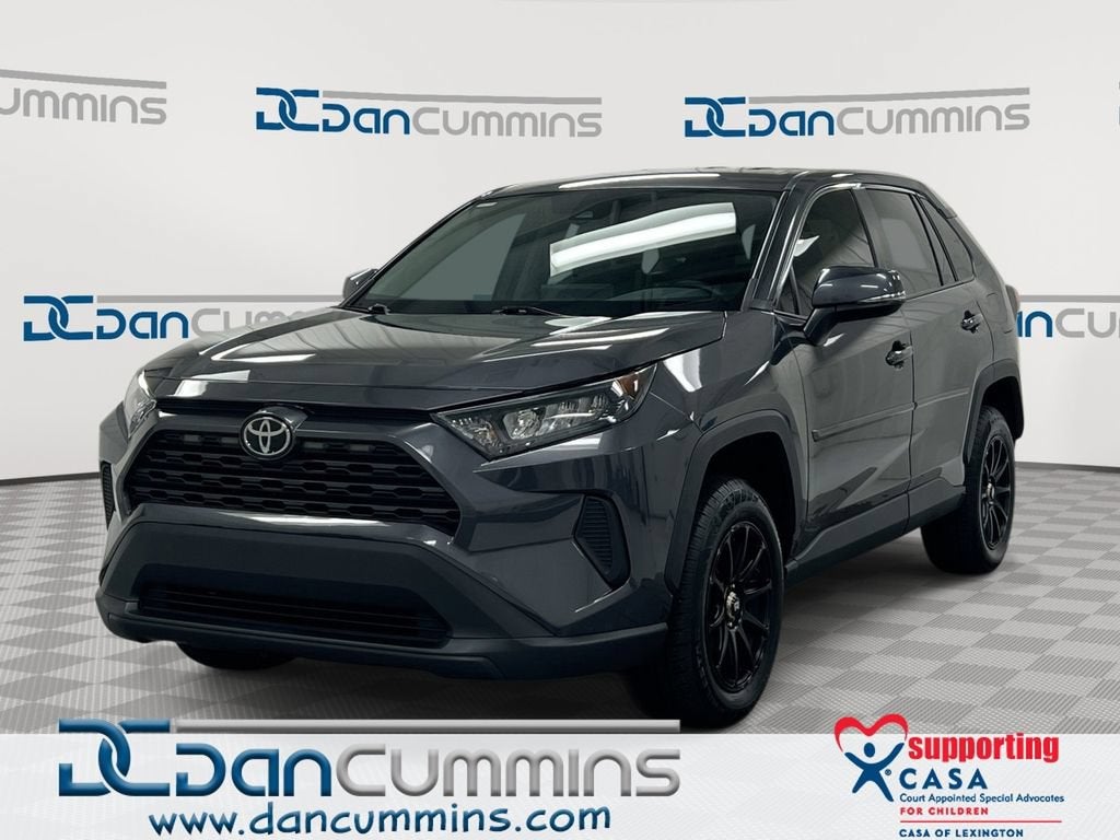 2022 Toyota RAV4 LE in Gray — front three-quarter view
