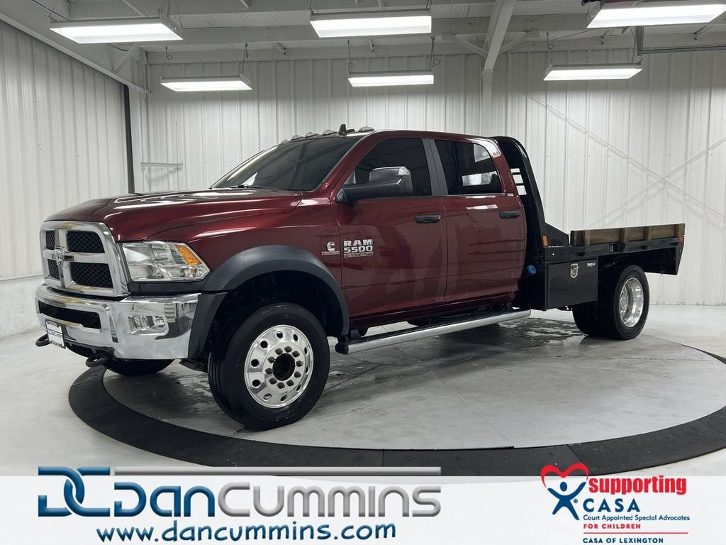 2018 RAM 5500 Chassis Cab SLT in Maroon — front three-quarter view