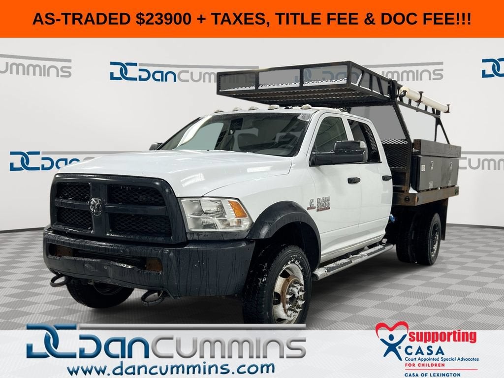 2016 RAM 5500 Tradesman in White — front three-quarter view